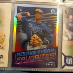 Wander Franco Rookie of the year chrome card